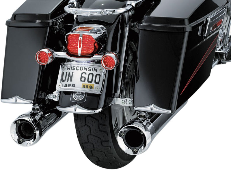 Kuryakyn Rear Fender Accent In Chrome For Harley-Davidson 2004-2008 Touring Motorcycles (Sold Each)