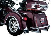 Kuryakyn Mud Flaps Black Chrome Rear Fender Rubber Pair