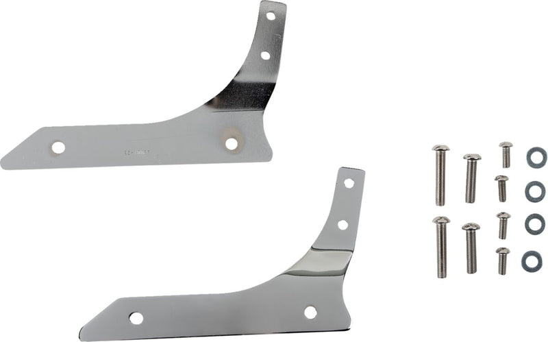 Cobra Round Sissy Bar Kit Chrome Silver Tall Steel