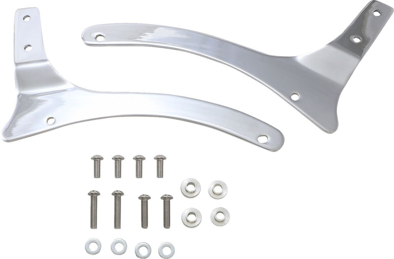 Cobra Round Sissy Bar Kit Chrome Silver Tall Steel