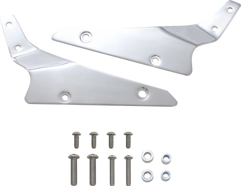 Cobra Round Sissy Bar Kit Chrome Silver Short Steel