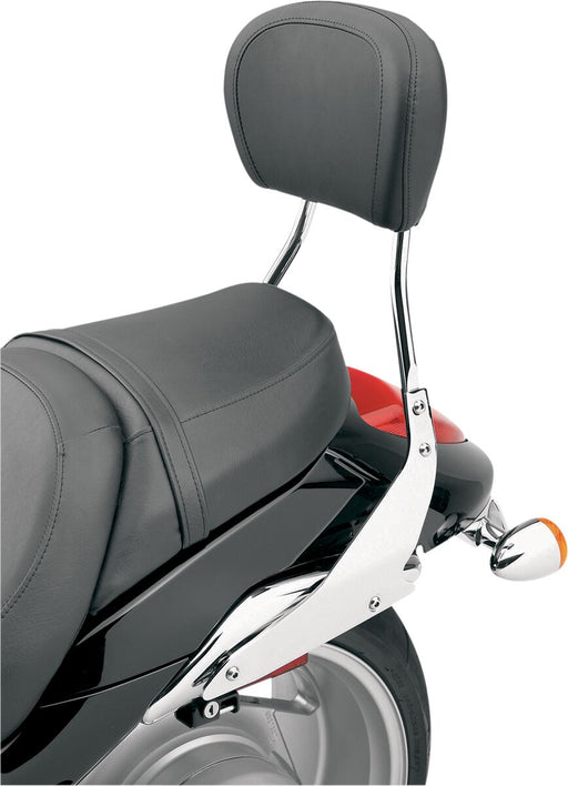 Cobra Round Sissy Bar Kit Chrome Silver Short Steel
