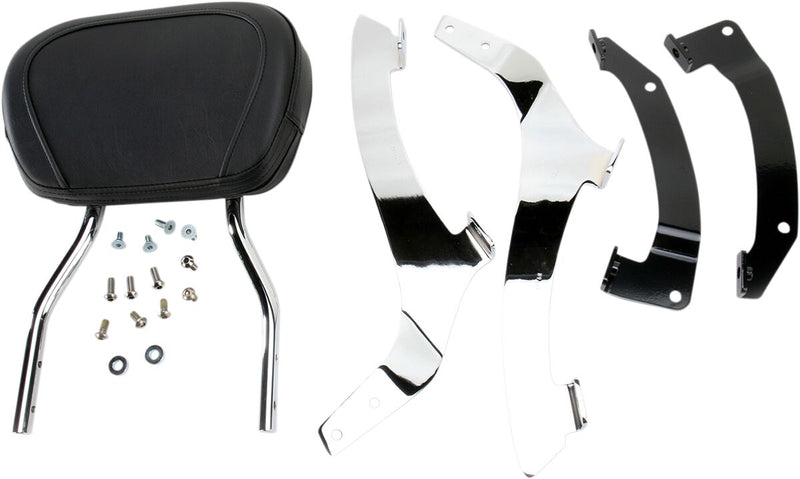Cobra Round Sissy Bar Kit Chrome Silver Tall Steel