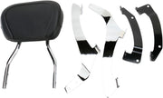 Cobra Round Sissy Bar Kit Chrome Silver Short Steel
