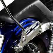 Biltwell Chrome Exfil Sissy Bar for 2006-2017 Harley-Davidson Dyna Motorcycles