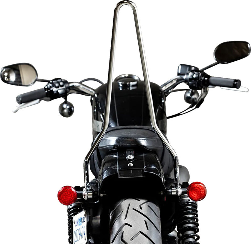 Biltwell Chrome Exfil Sissy Bar for 2007-2022 Harley-Davidson Sportster Motorcycles