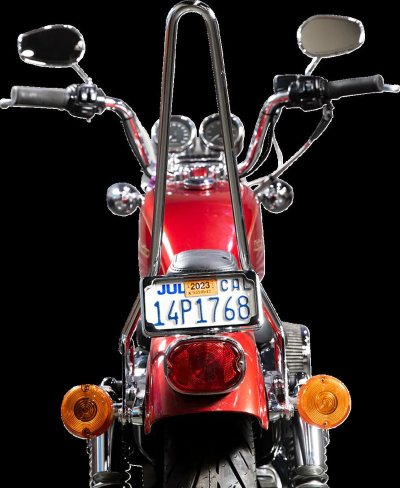 Biltwell Chrome Exfil Sissy Bar for 1996-2003 Harley-Davidson Sportster Motorcycles