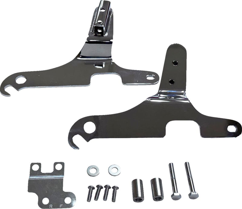 Drag Specialties Sissy Bar Side Plates Fits Harley-Davidson Touring Models 1999-2008