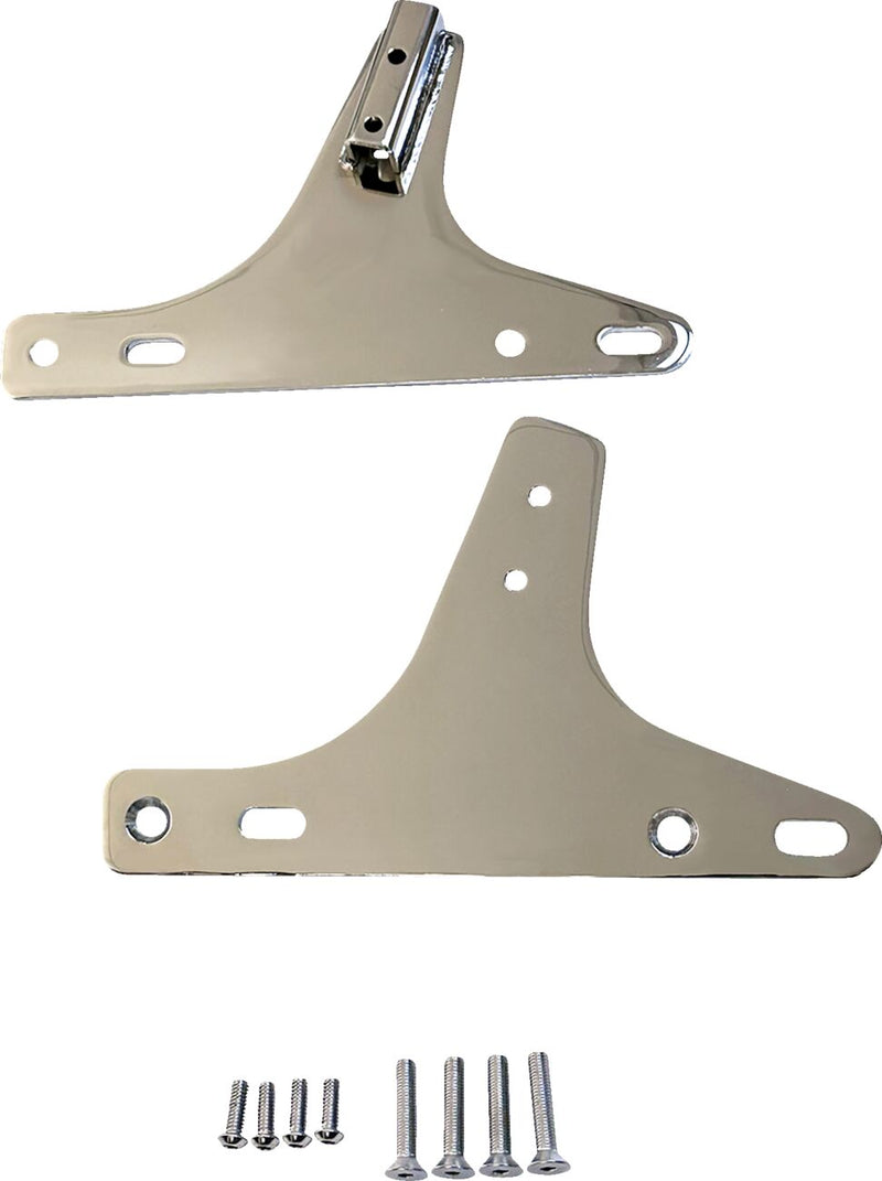 Drag Specialties Sissy Bar Side Plates Fits Harley-Davidson Touring Models 1980-1984