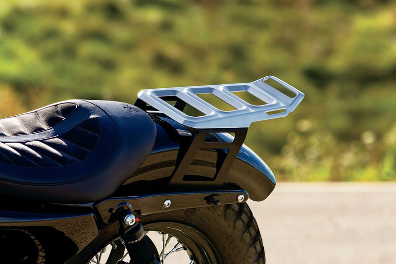 Kuryakyn Dillinger Luggage Rack In Silver For Harley-Davidson 2004-2020 Sportster Motorcycles (Except Roadster) #6664