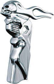 Kuryakyn Zombie Shift Arm Cover For Harley-Davidson Touring & Trike Motorcycles In Chrome #KUR1054