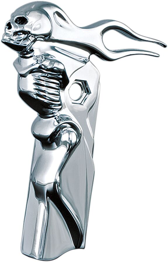 Kuryakyn Zombie Shift Arm Cover For Harley-Davidson Touring & Trike Motorcycles In Chrome #KUR1054
