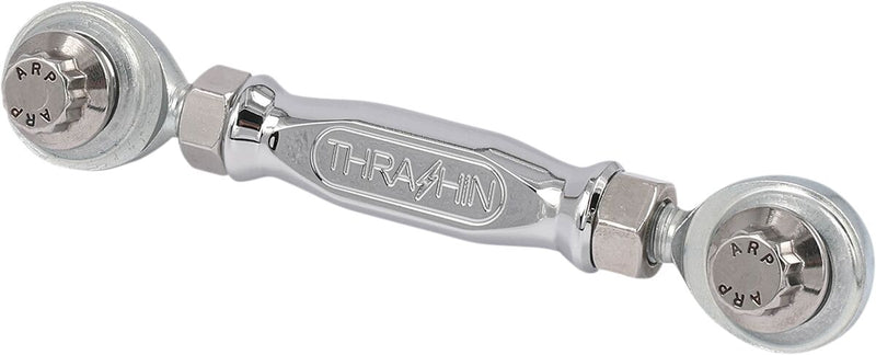 Thrashin Supply Co. Adjustable Shift Linkage In Chrome For 2000-2017 Dyna & 2018-2025 Softail W/ Mid Controls