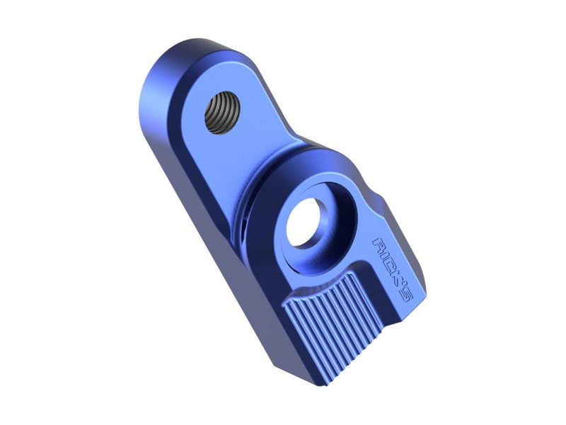 Rick's Motorcycles SHIFT LINKAGE for 2000-2017 Harley-Davidson Extension Blue Engraved Shift Arm Aluminium