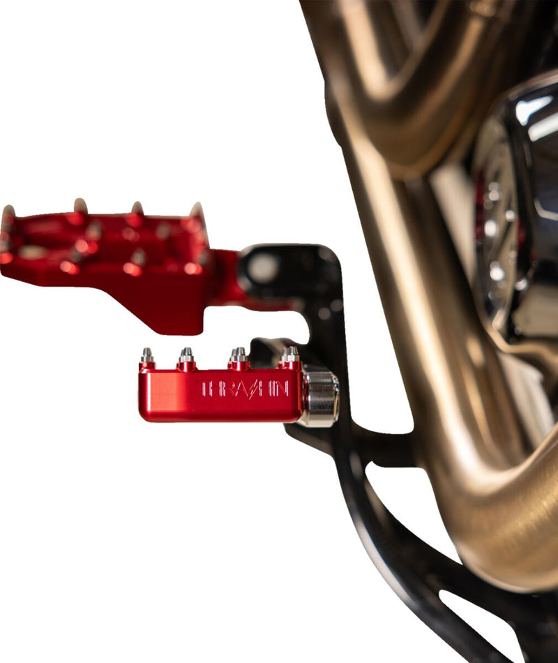 Thrashin Supply Co. Aggressor Shifter Peg Shift Peg Anodised Red 6061 Aluminium Steel #TSC-2101-2