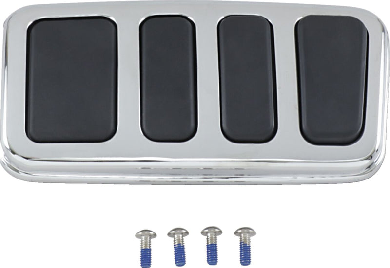 Kuryakyn ISO-Extended Brake Pedal Pad For Harley-Davidson FL Motorcycles In Chrome