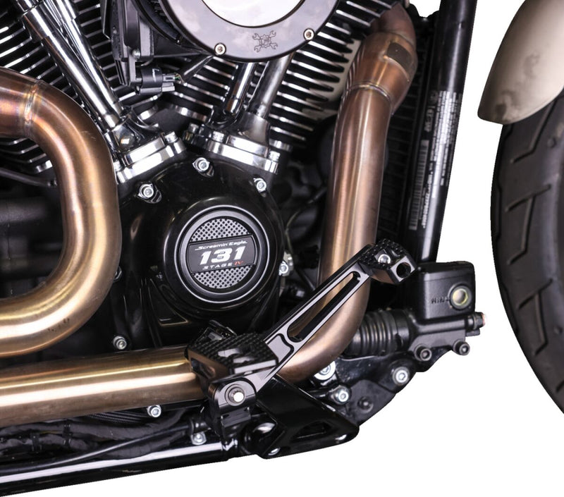 Thrashin Supply Co. Billet Brake Arm In Black For 2018-2025 Softail With Mid Controls