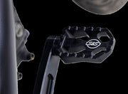 S&S Cycle Brake Pedal for 2018-2025 Harley-Davidson Brake Pedal Kit Black Powder Coated Mid-Mount 6061 T-6 Billet Aluminium
