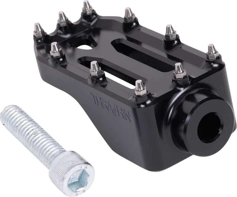 Thrashin Supply Co. Aggressor Brake Pedal Anodised Black 6061 Aluminium #TSC-2221-1