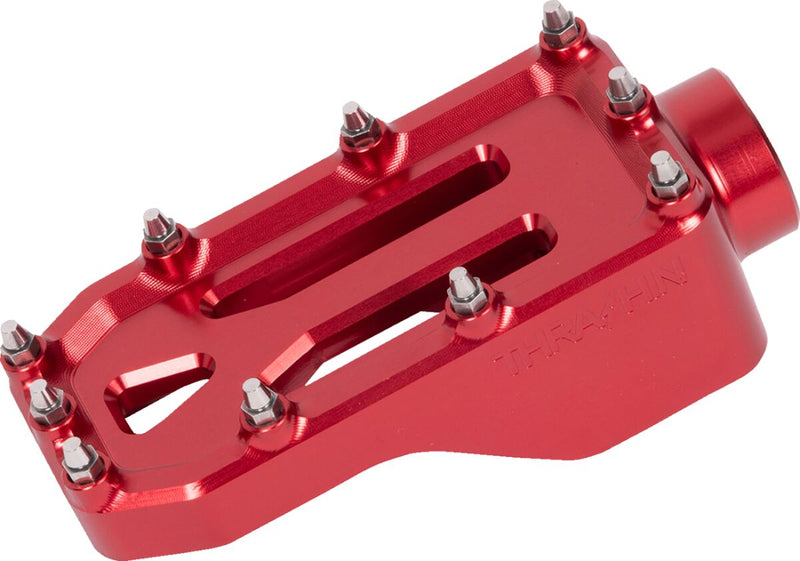Thrashin Supply Co. Aggressor Brake Pedal Anodised Red 6061 Aluminium #TSC-2221-2