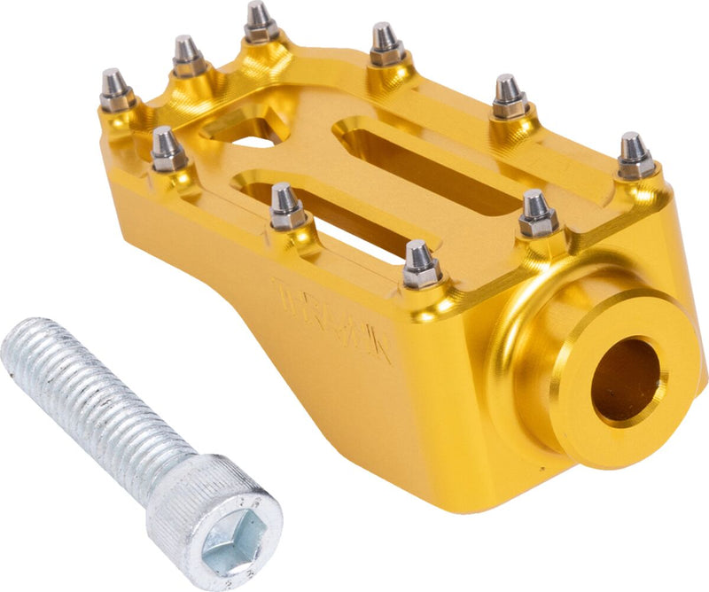 Thrashin Supply Co. Aggressor Brake Pedal Anodised Gold 6061 Aluminium #TSC-2221-5