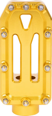 Thrashin Supply Co. Aggressor Brake Pedal Anodised Gold 6061 Aluminium #TSC-2221-5