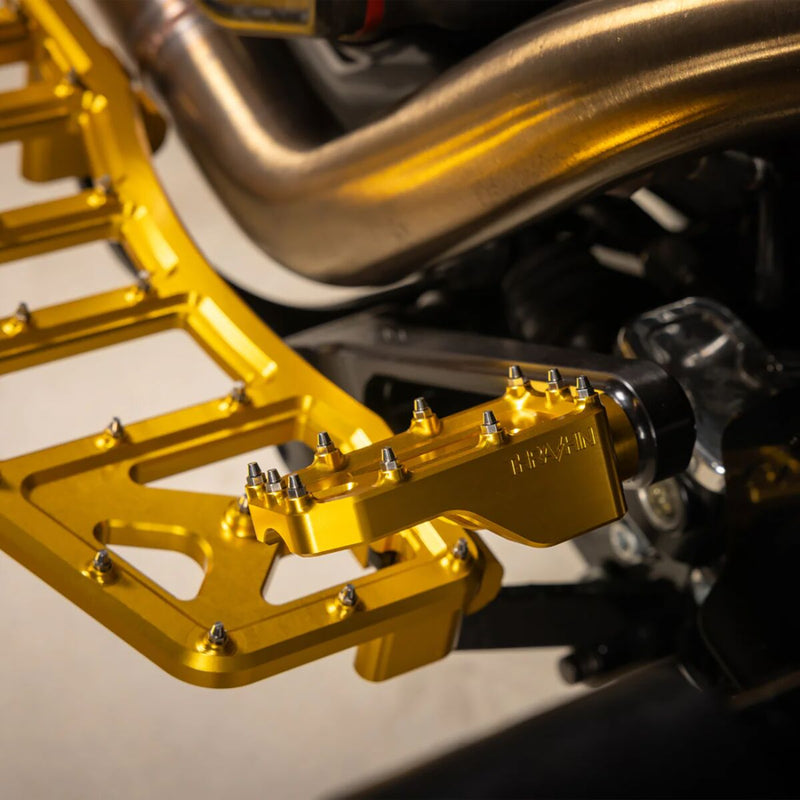 Thrashin Supply Co. Aggressor Brake Pedal Anodised Gold 6061 Aluminium #TSC-2221-5