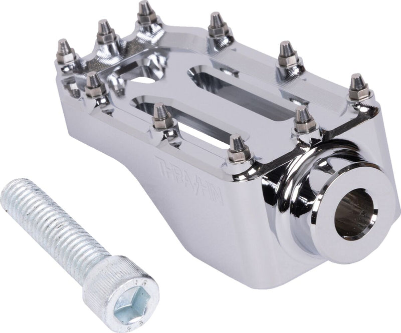 Thrashin Supply Co. Aggressor Brake Pedal Chrome Silver 6061 Aluminium #TSC-2221-3