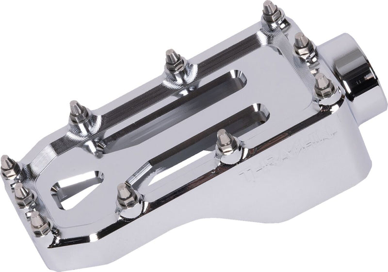 Thrashin Supply Co. Aggressor Brake Pedal Chrome Silver 6061 Aluminium #TSC-2221-3