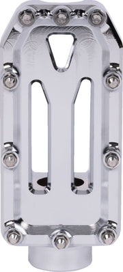 Thrashin Supply Co. Aggressor Brake Pedal Chrome Silver 6061 Aluminium #TSC-2221-3