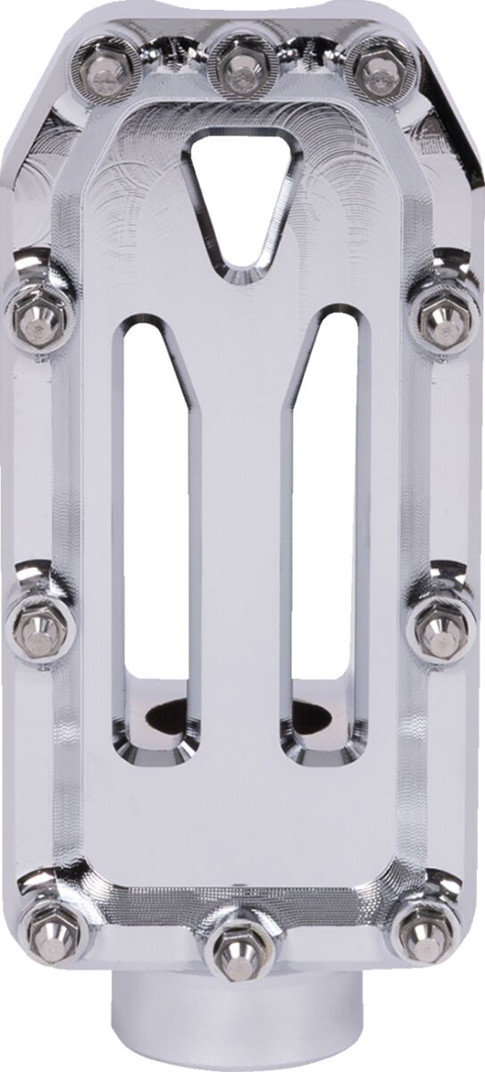 Thrashin Supply Co. Aggressor Brake Pedal Chrome Silver 6061 Aluminium #TSC-2221-3
