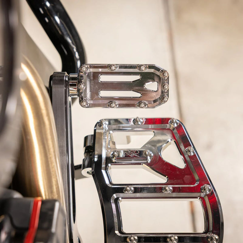 Thrashin Supply Co. Aggressor Brake Pedal Chrome Silver 6061 Aluminium #TSC-2221-3