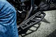 Kuryakyn Riot Brake Pedal In Satin Black For Harley-Davidson 1980-2023 Motorcycles