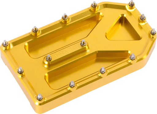 Thrashin Supply Co. Aggressor Brake Pedal Pad for 1994-2025 Harley-Davidson Brake Pad Anodised Gold 6061 Billet Aluminium #TSC-2220-5