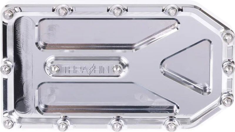 Thrashin Supply Co. Aggressor Brake Pedal Pad for 1994-2025 Harley-Davidson Brake Pad Chrome Silver 6061 Billet Aluminium #TSC-2220-3