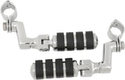 Kuryakyn Large ISO-Pegs With Offset & 1 1/4 Inch Magnum Quick Clamps In Chrome