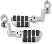 Kuryakyn Dually ISO-Pegs With Offset & 1 1/4 Inch Magnum Quick Clamps In Chrome #KUR7993