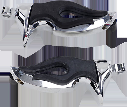 Kuryakyn Flamin Pegs With Male Mount Adaptors In Chrome