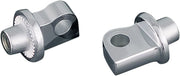 Kuryakyn Splined Peg Adaptors For Harley-Davidson & Multi-Fit Applications In Chrome (Pair) #KUR8881