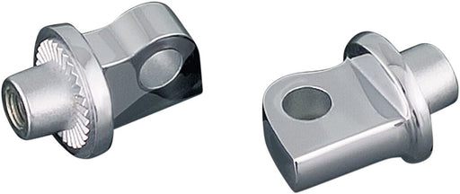 Kuryakyn Splined Peg Adaptors For Harley-Davidson & Multi-Fit Applications In Chrome (Pair)