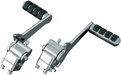 Kuryakyn Adjustable Passenger Pegs For Harley-Davidson 2007-2009 With Fixed Mounts In Chrome