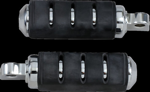 Kuryakyn Small Trident ISO-Pegs With Male Mount Adaptors In Chrome