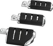 Kuryakyn Small Trident ISO-Pegs With Male Mount Adaptors In Chrome
