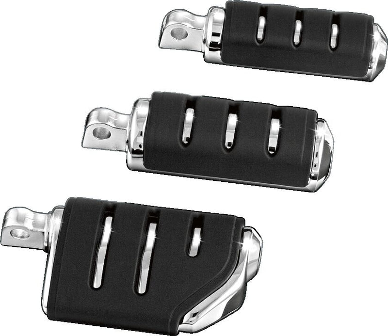 Kuryakyn Small Trident ISO-Pegs With Male Mount Adaptors In Chrome