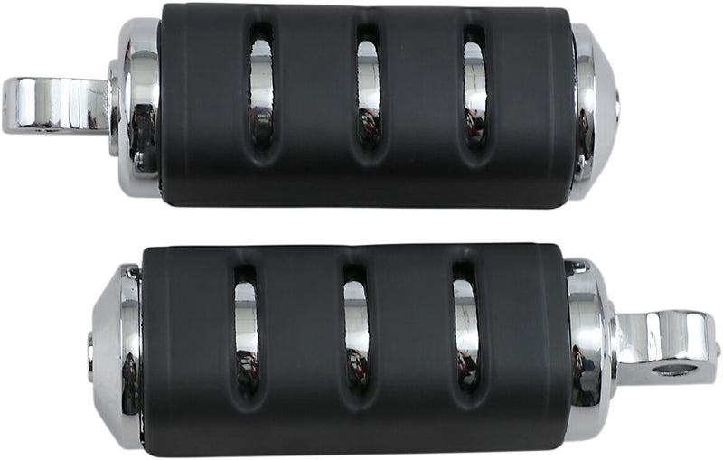 Kuryakyn Large Trident ISO-Pegs With Male Mount Adaptors In Chrome #KUR7591