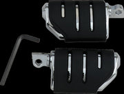 Kuryakyn Trident Dually ISO-Pegs With Male Mount Adaptors In Chrome