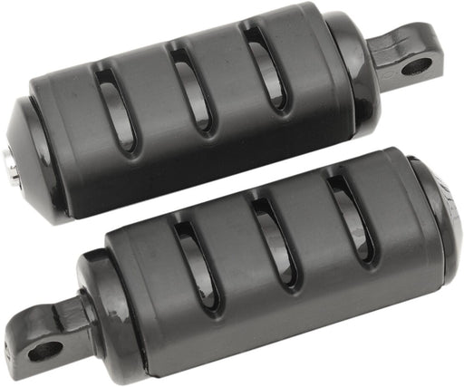 Kuryakyn Large Trident ISO-Pegs With Male Mount Adaptors In Gloss Black