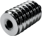 LA Choppers Shift Peg Extension Chrome Silver Ribbed 38 mm (1-1/2") Longer 1-1/2" Longer 38 mm Longer Aluminium