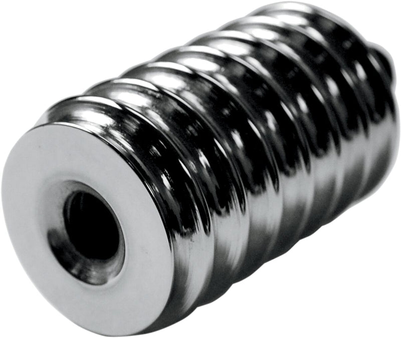 LA Choppers Shift Peg Extension Chrome Silver Ribbed 38 mm (1-1/2") Longer 1-1/2" Longer 38 mm Longer Aluminium