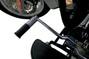 LA Choppers Shift Peg Extension Chrome Silver Ribbed 38 mm (1-1/2") Longer 1-1/2" Longer 38 mm Longer Aluminium Each